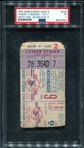 1955 World Series Game 6 Ticket Stub PSA 1