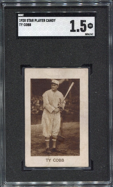 1928 Star Player Candy Ty Cobb SGC 1.5