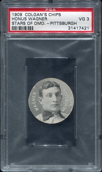 E254 Colgans Chips Honus Wagner PSA 3