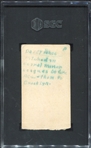 1919 Zeenut Dazzy Vance Rookie Card SGC 1