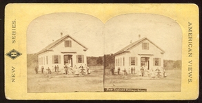 19th Century Stereoscope Boys Baseball 