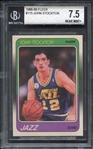 1988-89 Fleer #115 John Stockton Beckett 7.5