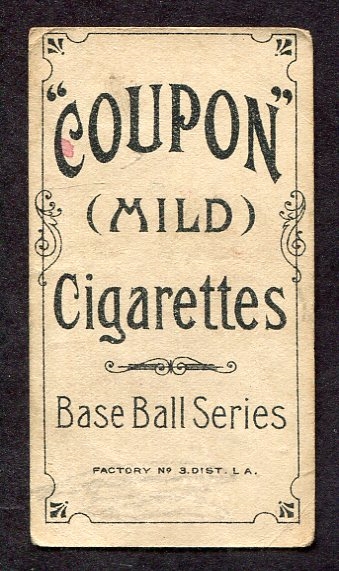 T213-1 1910 Coupon Cigarettes Bobby Byrne