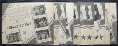 1946 Dixie Lid Movie Stars Premiums 11 Different