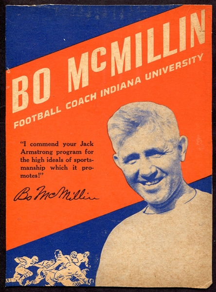 1936 Wheaties Coaches Bo McMillin