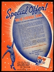 1937 Wheaties Big Ten Football Ed Manske