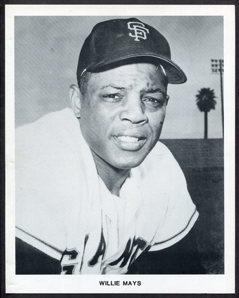 1950s-60s Willie Mays Team Issued Photo