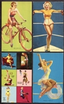 1940's Mutoscope Pin-Up Girl Cards Lot of 19