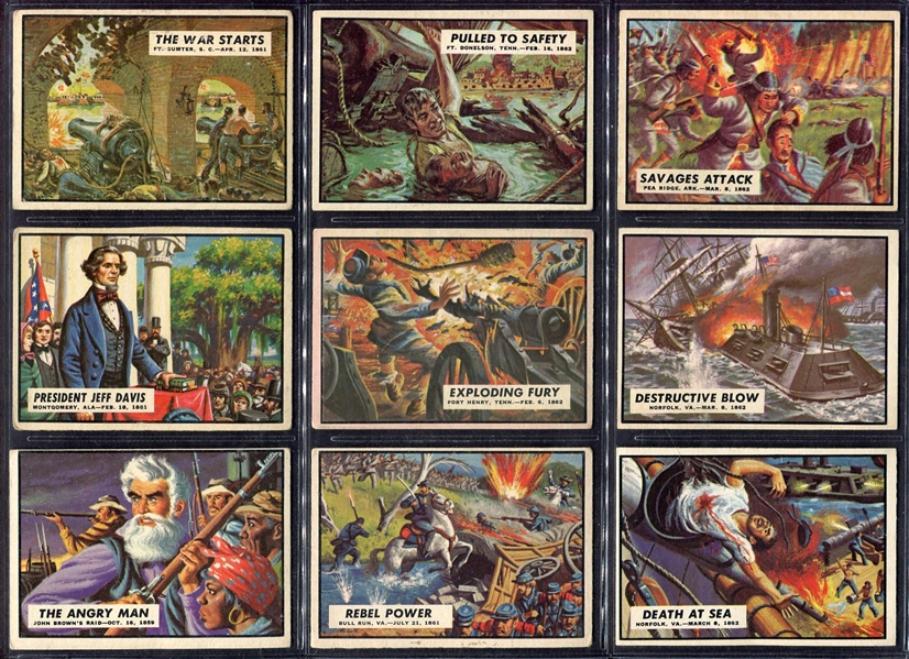1962 Topps Civil War News Complete Set of 88