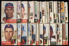 1953 Topps Near Set Missing 6 Cards