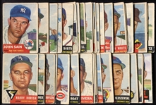1953 Topps Near Set Missing 6 Cards