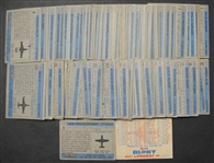 1957 Topps Planes Complete Set w/Checklist