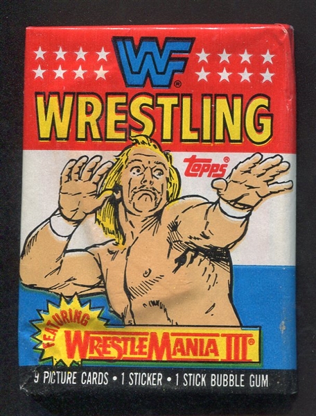1987 WWF Wrestling Unopened Wax Pack