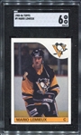 1985-86 Topps #9 Mario Lemieux RC SGC 6