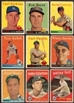 1957-1959 Topps 75 Different w/HOFers & Stars