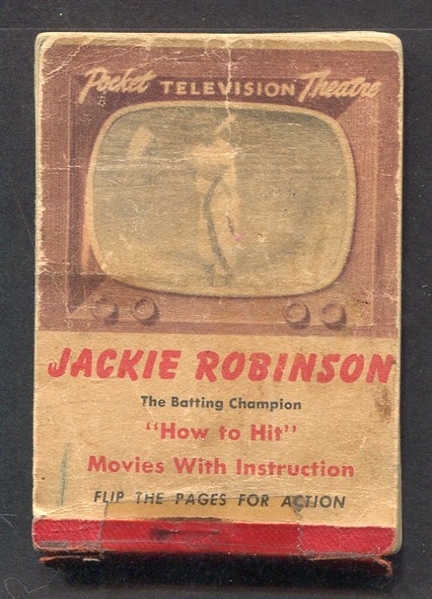 1950 Jackie Robinson Pocket Theatre Flip Book