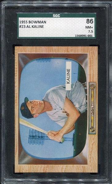 1955 Bowman #23 Al Kaline SGC 7.5