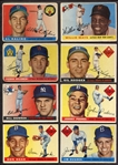 1955 Topps Partial Set of 162 Different w/HOFers & Stars