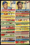 1955 Topps Partial Set of 162 Different w/HOFers & Stars