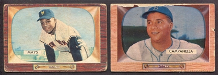 1955 Bowman Partial Set of 224 Diff. w/HOFers & Stars