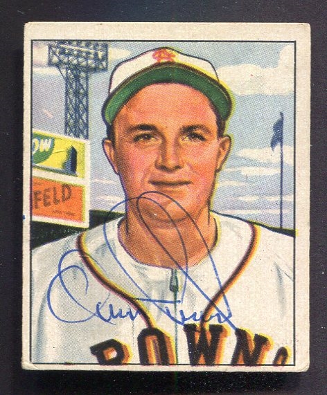 1950 Bowman #189 Owen Friend Autographed
