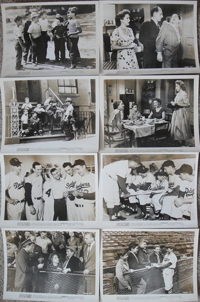 1954 "Roogies Bump" Movie Stills Photo Lot w/Dodgers