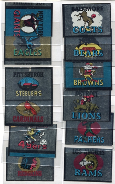 1960 Topps Football Metallic Team Emblem Inserts 32 of 33