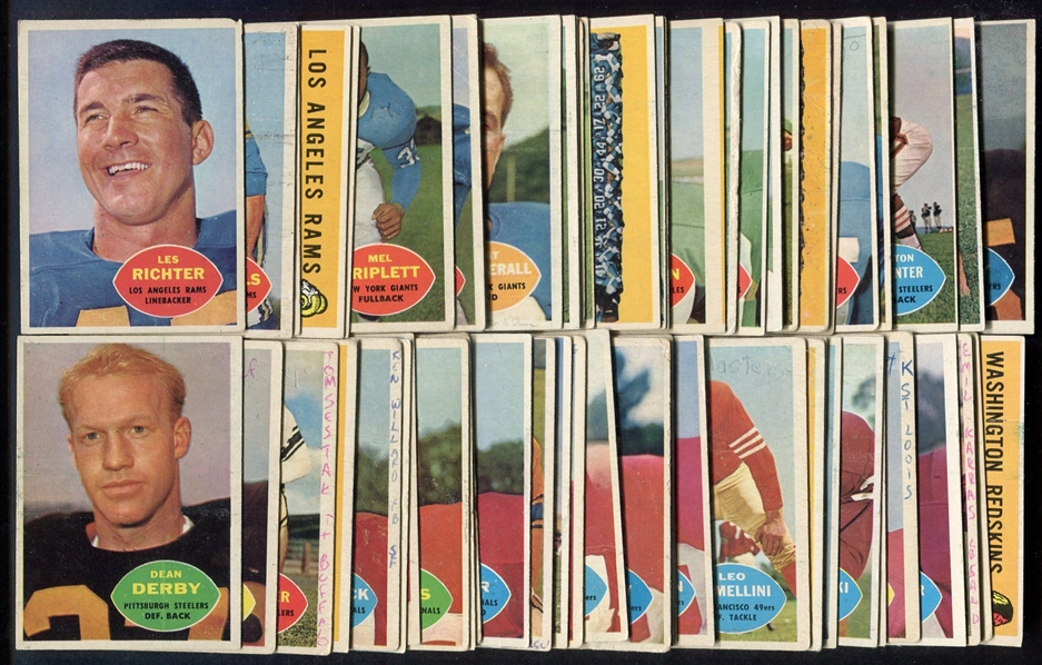 1960 Topps Football Complete Set of 132