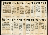 1974 Fleer Basketball The Shots Complete Set of 21