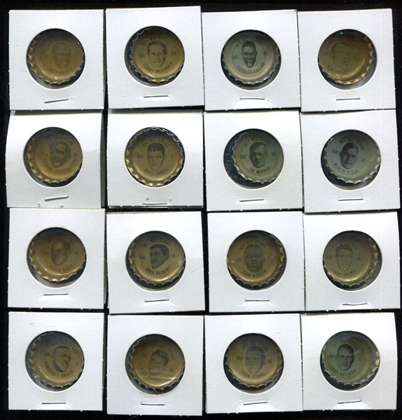1966 Coke Caps NFL All-Stars Complete Set of 34
